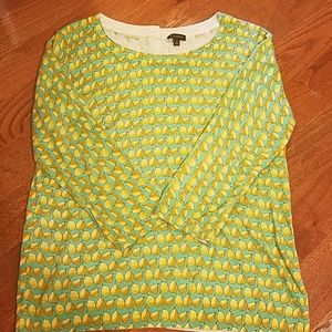 Talbots pear patterned sweater